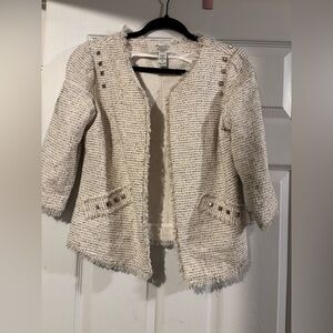 American Rag Cream Textured Blazer